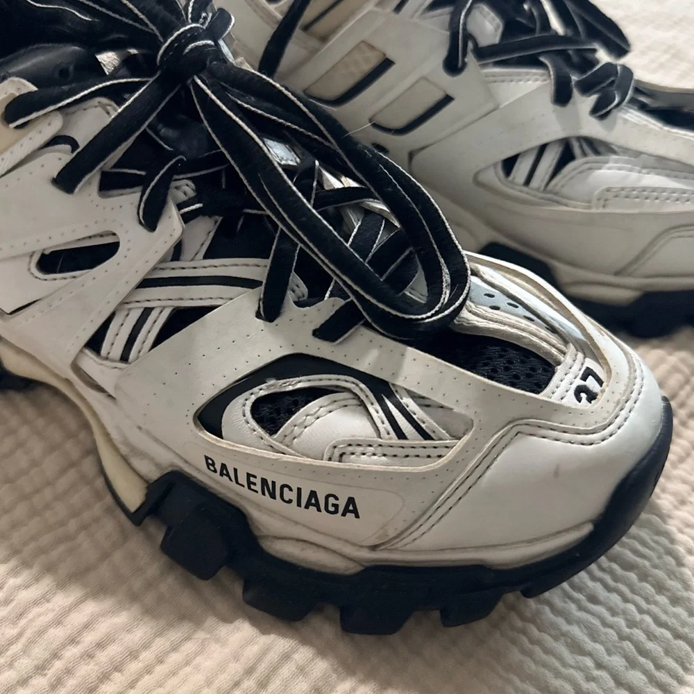Balenciaga Tracks - chunky white and black track sneakers *read description* - Picture 2 of 13